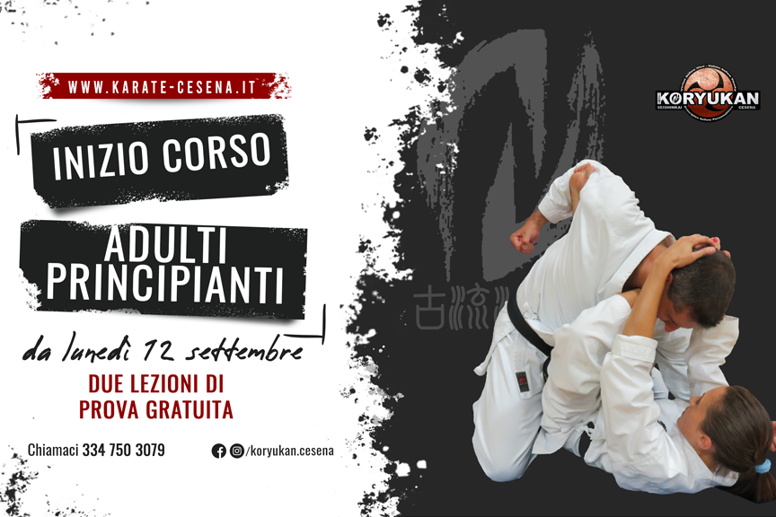 Karate Cesena: inizio corso adulti principianti 2022-23