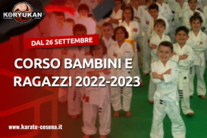 Inizio corso bambini e ragazzi 2022-2023
