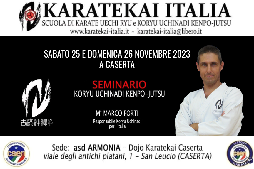 Seminario di Koryu Uchinadi a Caserta