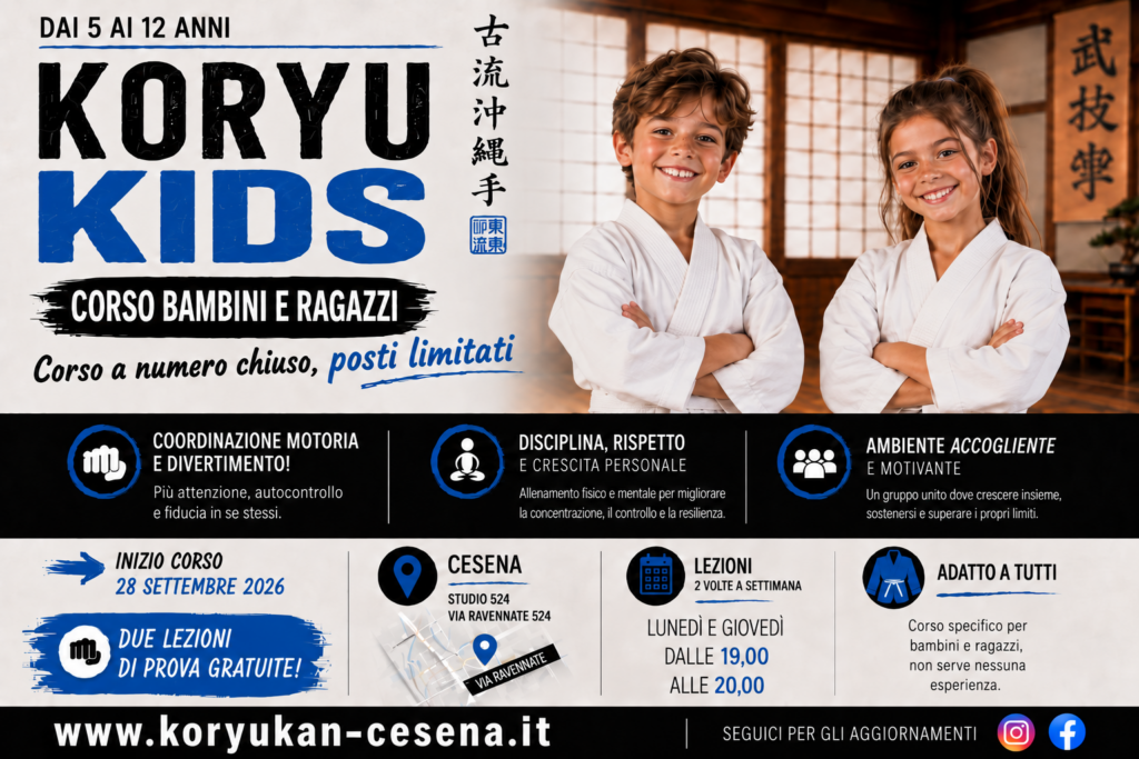 Koryu Kids - Corso bambini e ragazzi 2026-2027